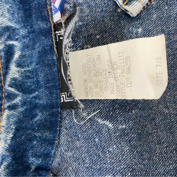 TIMELY TRENDS Vintage Sexy Acid Wash 80s Denim Dress - Picture 11 of 12